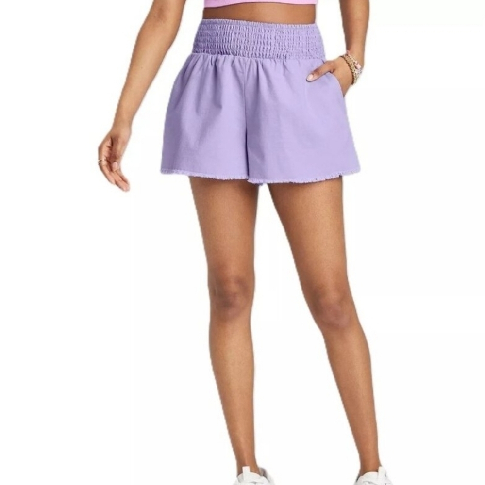 $5 WHEN BUNDLED 🍇 Wild Fable High Rise Woven Pull On Shorts Lavender Purple